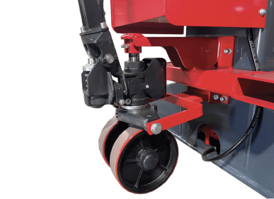 The front wheel of the mobile column is easy to pivot and steer