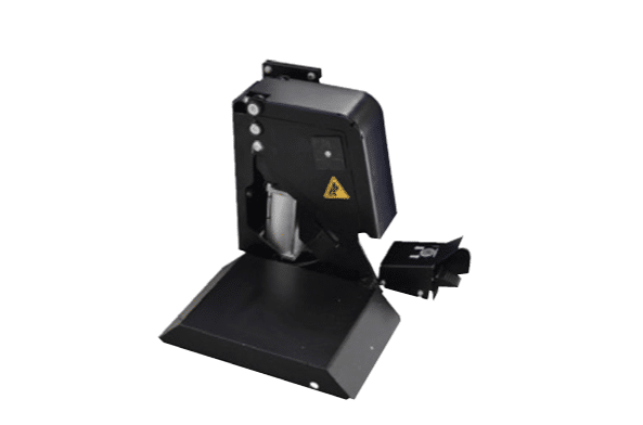 Black platform that is attachable to the side of Coats APS 3000 Tire Changers