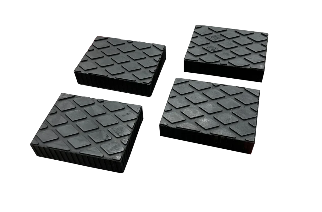 set of 4 black rubber pads 1 1/2" tall for the coats 10K low rise cantilever pad lift